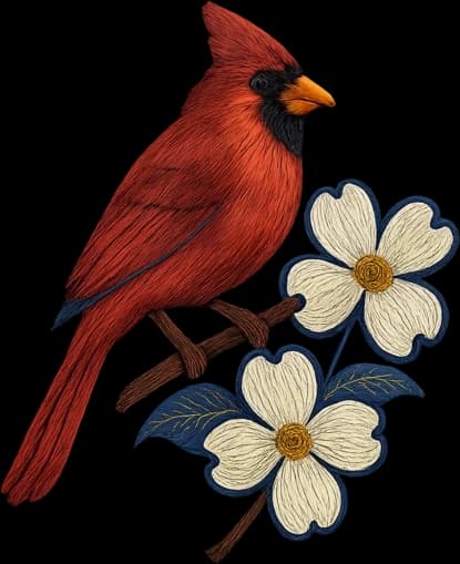 North Carolina crest — embroidered The State Patch, close