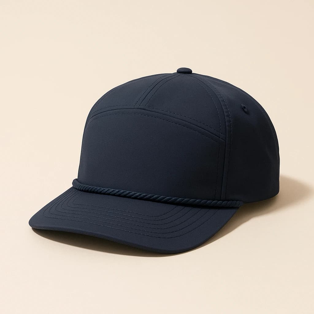 Delaware The Performance Rope Cap — the Delaware crest on performance rope cap.