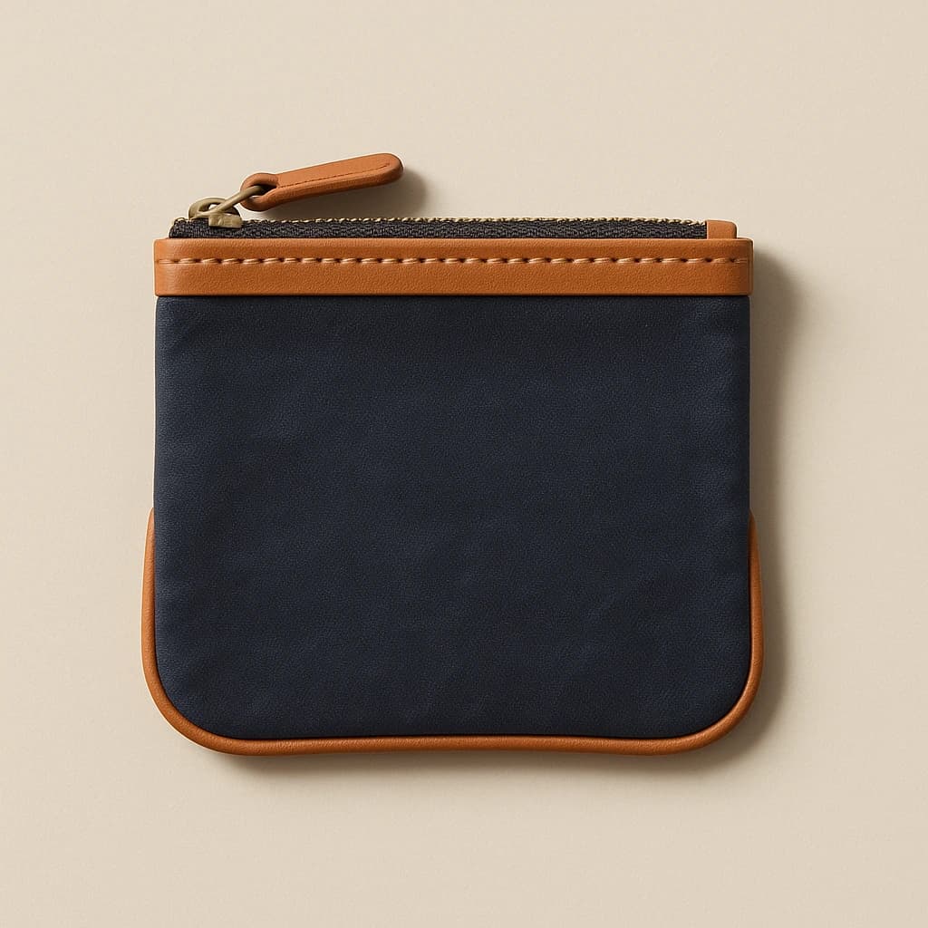 Delaware The Valuables Pouch — the Delaware crest on valuables pouch.